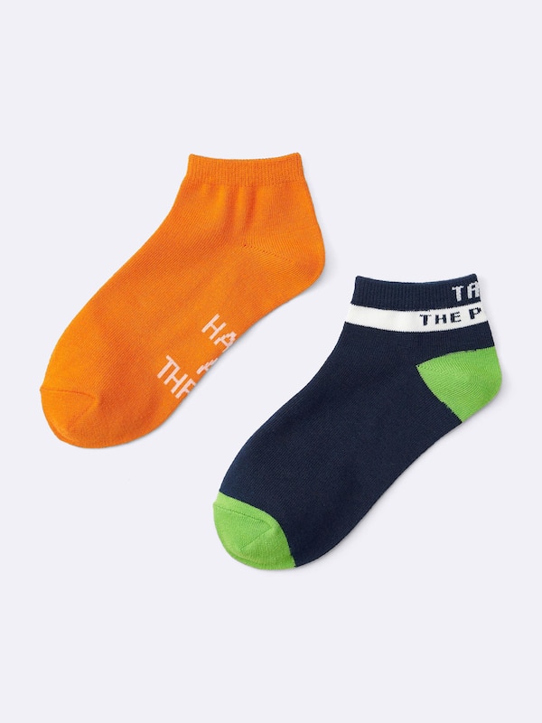 KIDS(男女兼用)ショートソックス2P(ロゴ)