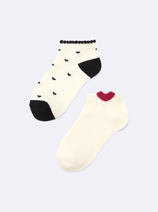 KIDS(男女兼用)ショートソックス2P(ハート) 【KIDS・TEEN】 【キッズ インナー・下着】【GU公式/ジーユー】 【MULTI(PATTERN)1】 KIDS(男女兼用)ショートソックス2P(ハート) 【KIDS・TEEN】 【キッズ インナー・下着】【GU公式/ジーユー】 【MULTI(PATTERN)1】