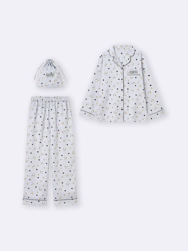 サテンパジャマ(長袖&ロングパンツ) Peanuts