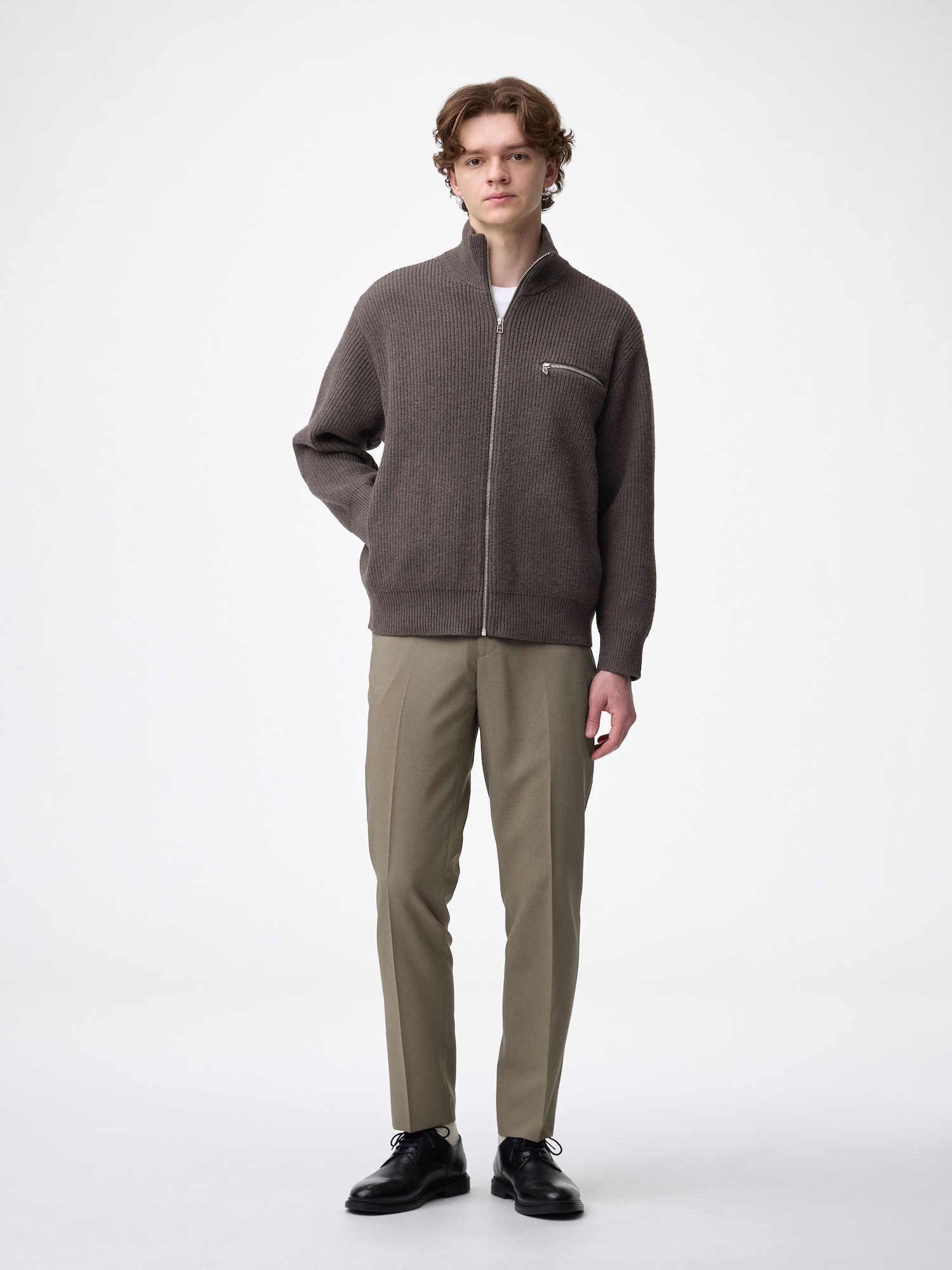 GU公式 | ウォッシャブルテーパードトラウザー(チェック)SW+E