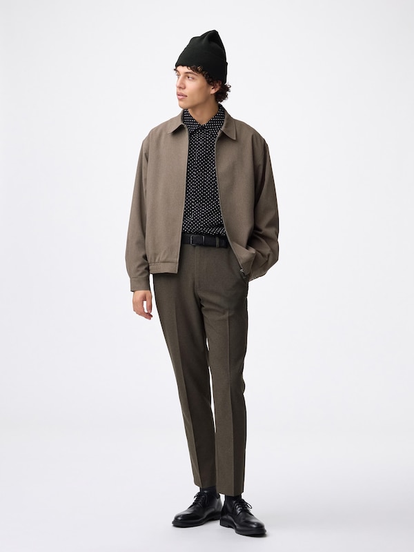 ウォッシャブルテーパードトラウザーSW+EC(丈長め77.0cm)