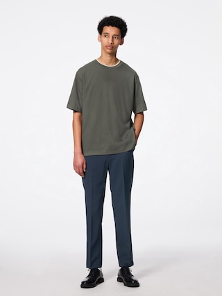 ウォッシャブルテーパードトラウザーSW+EC(丈長め77.0cm) 【メンズ】 【パンツ】【GU公式/ジーユー】 【NAVY】 ウォッシャブルテーパードトラウザーSW+EC(丈長め77.0cm) 【メンズ】 【パンツ】【GU公式/ジーユー】 【NAVY】