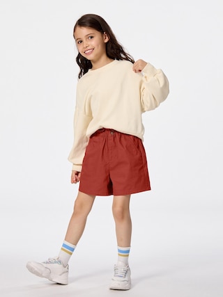 GIRLSペーパーバッグウエストショーツ 【KIDS・TEEN】 【キッズ パンツ・スカート】【GU公式/ジーユー】 【DARK ORANGE】 GIRLSペーパーバッグウエストショーツ 【KIDS・TEEN】 【キッズ パンツ・スカート】【GU公式/ジーユー】 【DARK ORANGE】