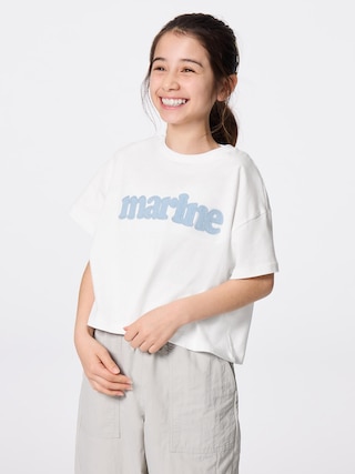 GIRLSグラフィックT(アップリケ) 【KIDS・TEEN】 【キッズ Tシャツ・スウェット・ニット】【GU公式/ジーユー】 【OFF WHITE】 GIRLSグラフィックT(アップリケ) 【KIDS・TEEN】 【キッズ Tシャツ・スウェット・ニット】【GU公式/ジーユー】 【OFF WHITE】
