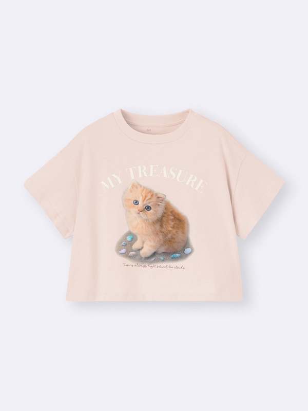GIRLSグラフィックT(キャット)