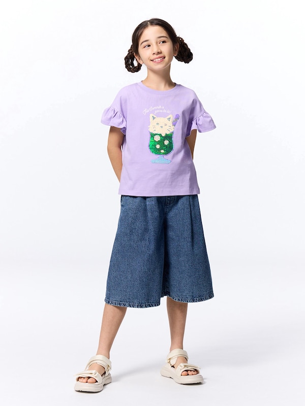 GIRLSスパンコールT(キャット)