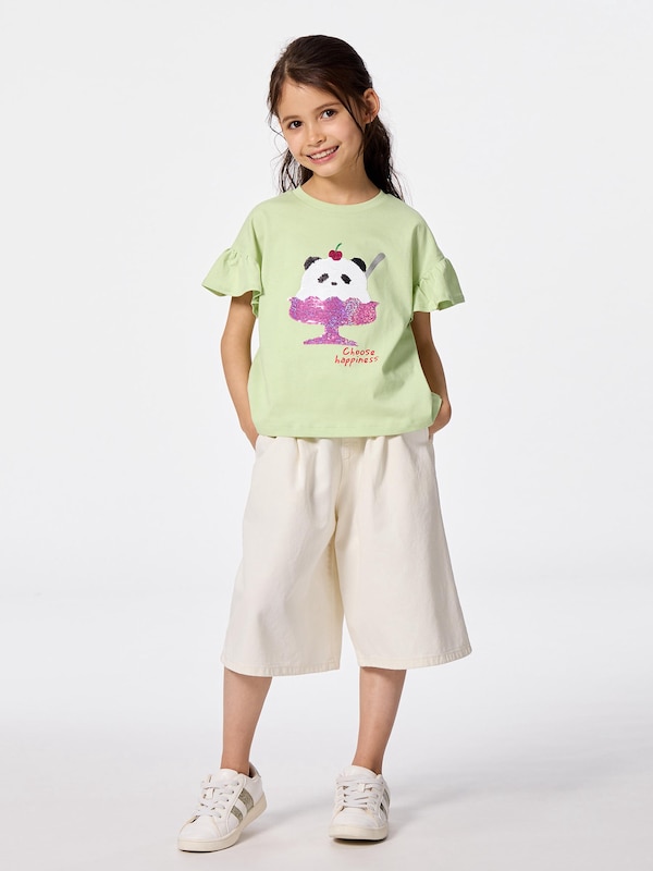 GIRLSスパンコールT(パンダ)