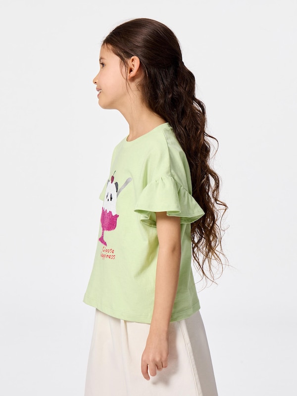 GIRLSスパンコールT(パンダ)