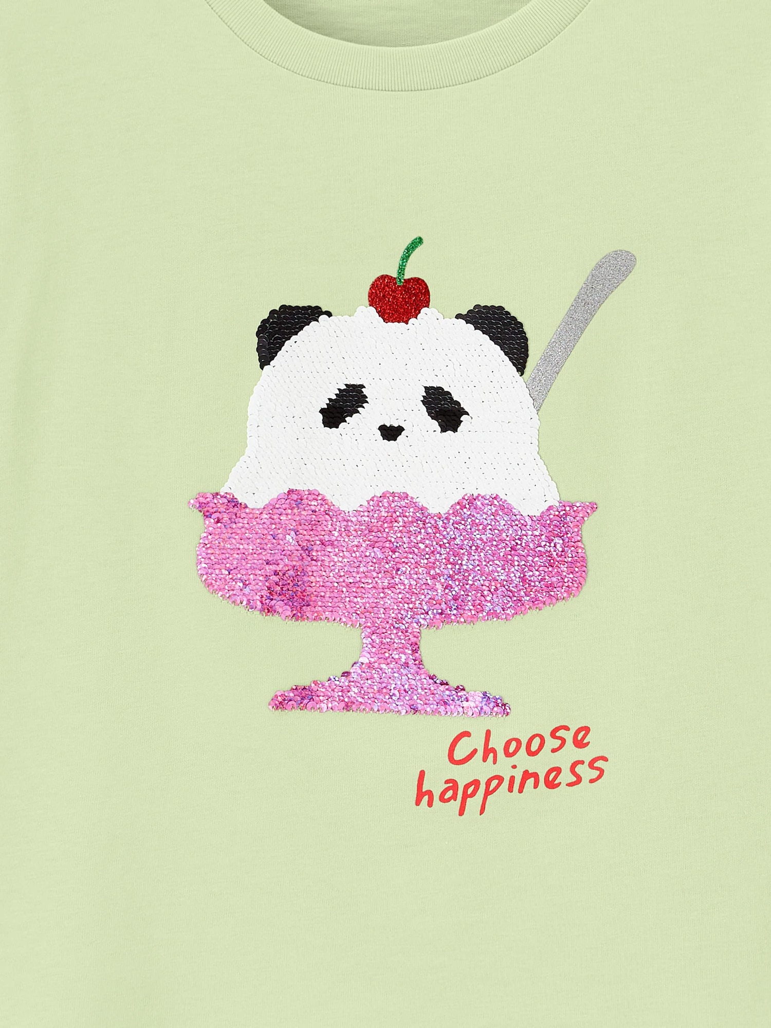 GU公式 | GIRLSスパンコールT(パンダ)