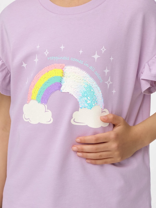 GIRLSスパンコールT(レインボー)+E