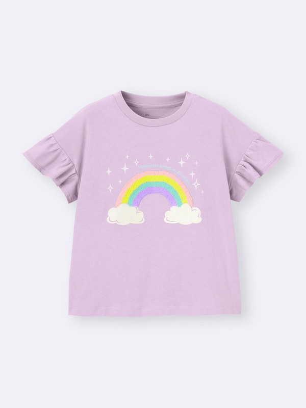 GIRLSスパンコールT(レインボー)+E