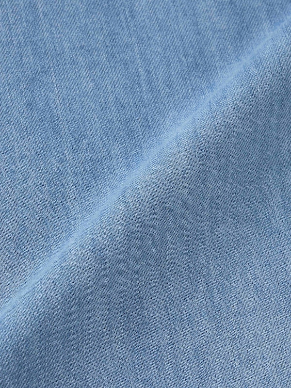 ライトデニムベルテッドワイドパンツ+EC(丈長め80.0cm)