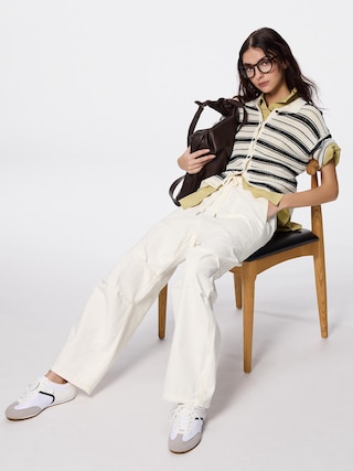 ライトデニムプルオンパンツ+E 【レディース】 【パンツ】【GU公式/ジーユー】 【OFF WHITE】 ライトデニムプルオンパンツ+E 【レディース】 【パンツ】【GU公式/ジーユー】 【OFF WHITE】