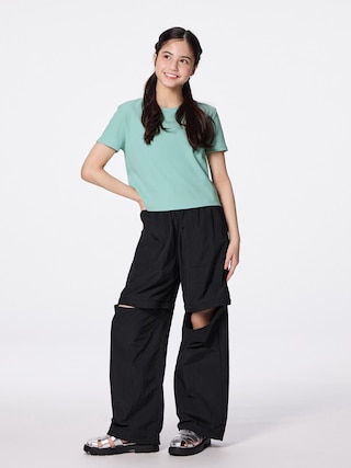 GIRLSテックコンバーチブルパンツJR 【KIDS・TEEN】 【TEEN(ティーン)】【GU公式/ジーユー】 【BLACK】 GIRLSテックコンバーチブルパンツJR 【KIDS・TEEN】 【TEEN(ティーン)】【GU公式/ジーユー】 【BLACK】
