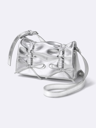 リボンバッグ 【レディース】 【グッズ】【GU公式/ジーユー】 【SILVER】 リボンバッグ 【レディース】 【グッズ】【GU公式/ジーユー】 【SILVER】