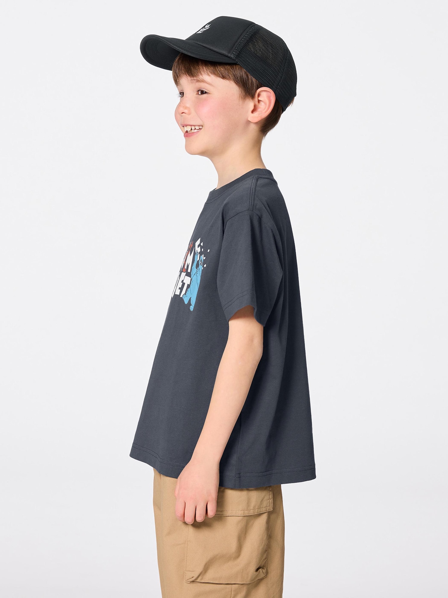 GU公式 | KIDS(男女兼用)グラフィックT Sesame Street