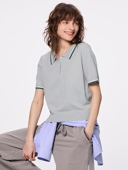 ウォッシャブルポロセーター(半袖)