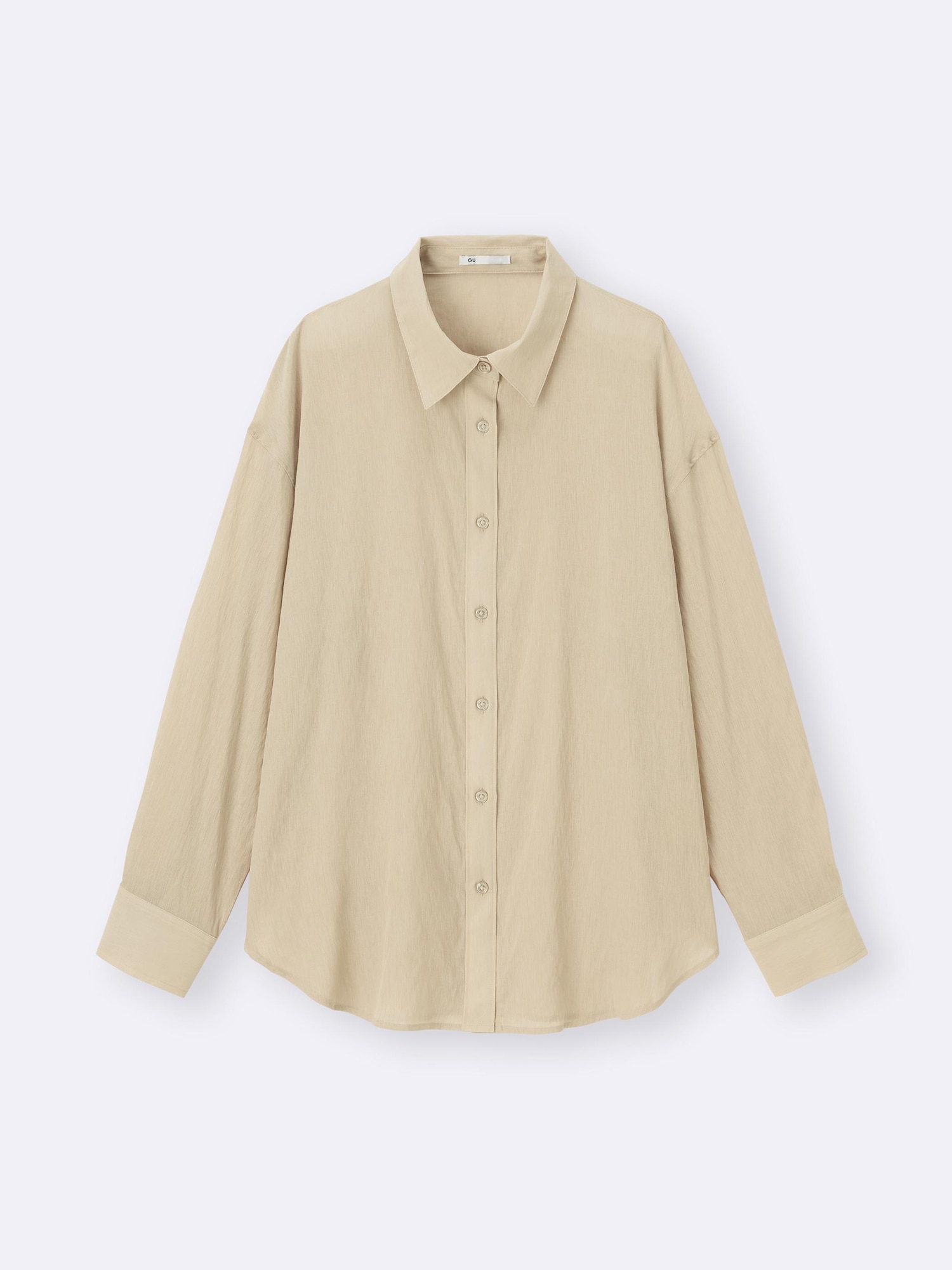 GU公式 | シアーオーバーサイズシャツRS+E