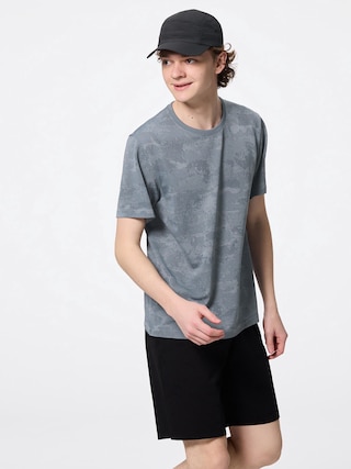 サイドシームレスクルーネックT(柄)GA 【メンズ】 【Tシャツ・スウェット】【GU公式/ジーユー】 【GRAY】 サイドシームレスクルーネックT(柄)GA 【メンズ】 【Tシャツ・スウェット】【GU公式/ジーユー】 【GRAY】