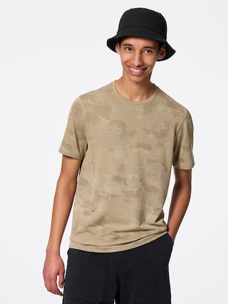 サイドシームレスクルーネックT(柄)GA 【メンズ】 【Tシャツ・スウェット】【GU公式/ジーユー】 【BROWN】 サイドシームレスクルーネックT(柄)GA 【メンズ】 【Tシャツ・スウェット】【GU公式/ジーユー】 【BROWN】