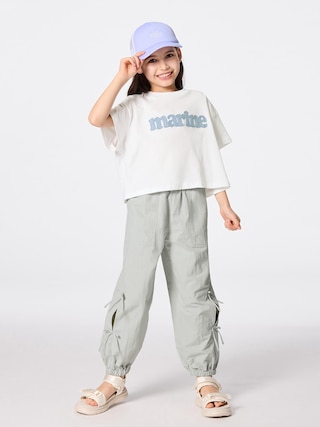 GIRLSサイドリボンパンツNT+E 【KIDS・TEEN】 【キッズ パンツ・スカート】【GU公式/ジーユー】 【GREEN】 GIRLSサイドリボンパンツNT+E 【KIDS・TEEN】 【キッズ パンツ・スカート】【GU公式/ジーユー】 【GREEN】