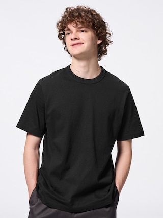 コットンクルーネックT 【メンズ】 【Tシャツ・スウェット】【GU公式/ジーユー】 【BLACK】 コットンクルーネックT 【メンズ】 【Tシャツ・スウェット】【GU公式/ジーユー】 【BLACK】