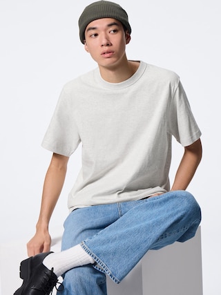 コットンクルーネックT 【メンズ】 【Tシャツ・スウェット】【GU公式/ジーユー】 【NATURAL】 コットンクルーネックT 【メンズ】 【Tシャツ・スウェット】【GU公式/ジーユー】 【NATURAL】
