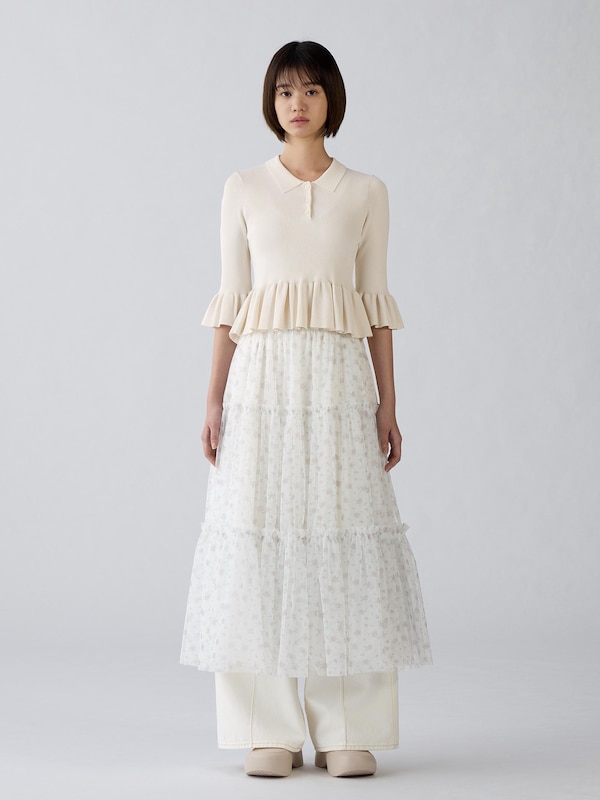 リブポロセーター(7分袖) by rokh