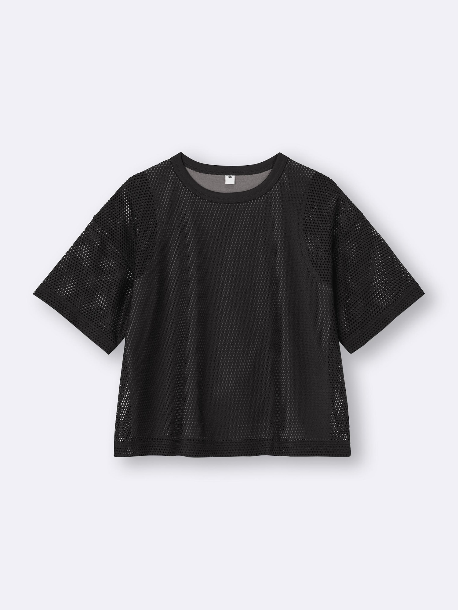 GU公式 | KIDS(男女兼用)メッシュレイヤードT(5分袖)