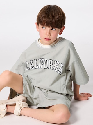 KIDS(男女兼用) ドライアクティブプルオーバー(5分袖)NT+E 【KIDS・TEEN】 【キッズ Tシャツ・スウェット・ニット】【GU公式/ジーユー】 【LIGHT GRAY】 KIDS(男女兼用) ドライアクティブプルオーバー(5分袖)NT+E 【KIDS・TEEN】 【キッズ Tシャツ・スウェット・ニット】【GU公式/ジーユー】 【LIGHT GRAY】