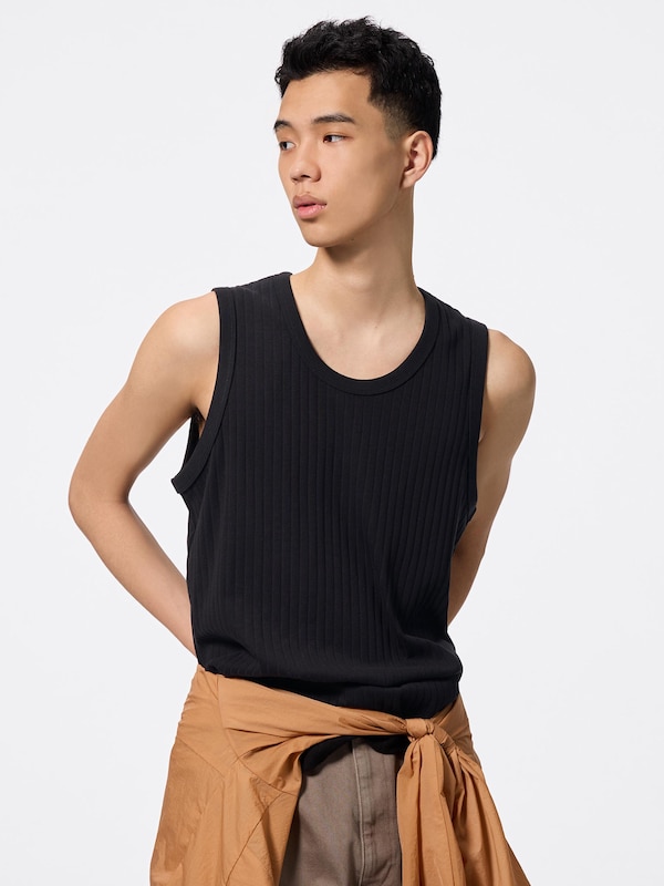 リブタンクトップ