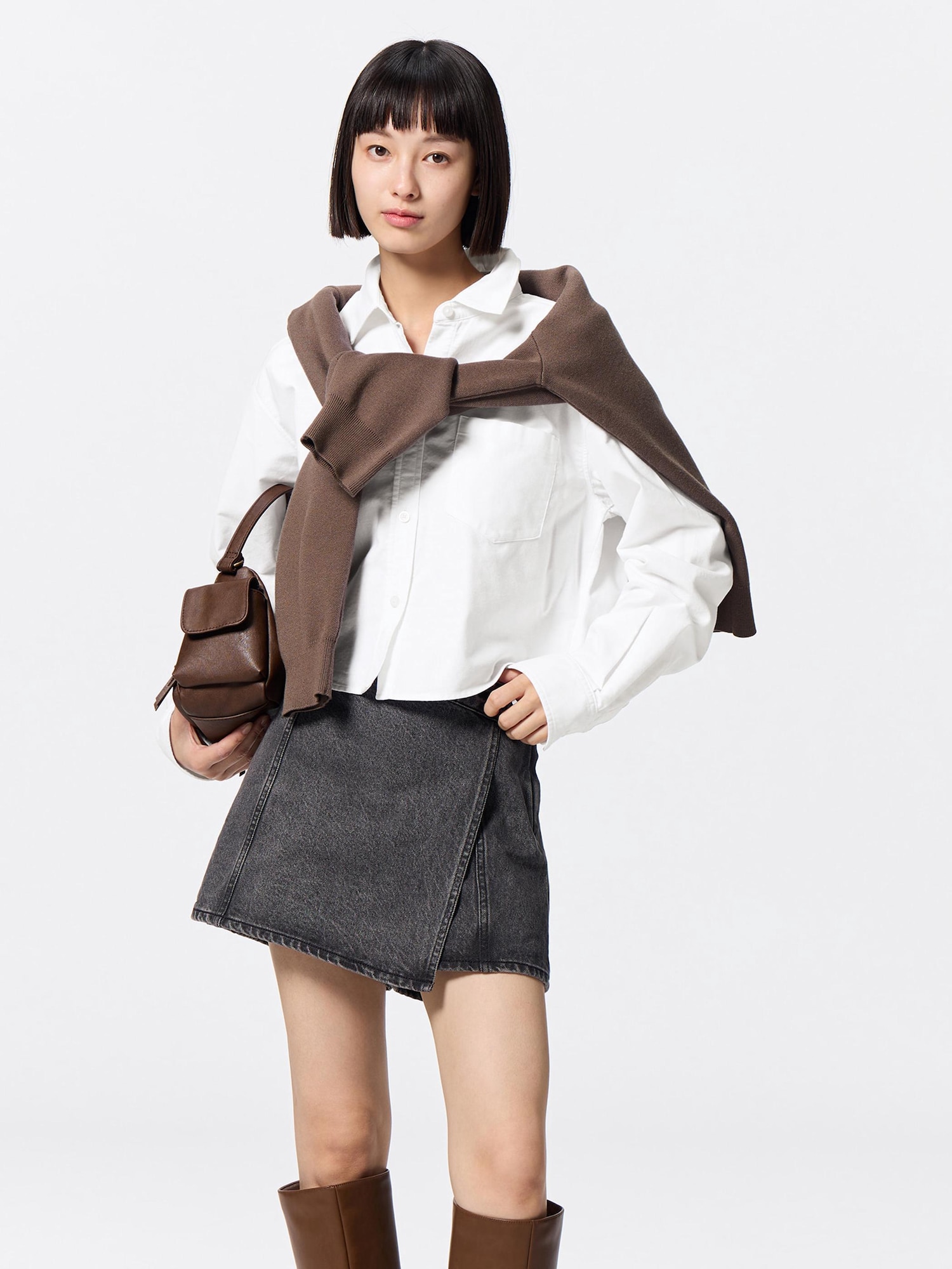 GU公式 | オックスフォードショートシャツOS+EC