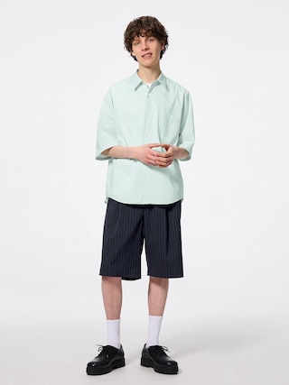 バミューダショーツNT+E 【メンズ】 【パンツ】【GU公式/ジーユー】 【NAVY】 バミューダショーツNT+E 【メンズ】 【パンツ】【GU公式/ジーユー】 【NAVY】