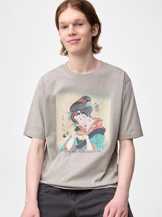 グラフィックT NAGA 【メンズ】 【Tシャツ・スウェット】【GU公式/ジーユー】 【GRAY】 グラフィックT NAGA 【メンズ】 【Tシャツ・スウェット】【GU公式/ジーユー】 【GRAY】