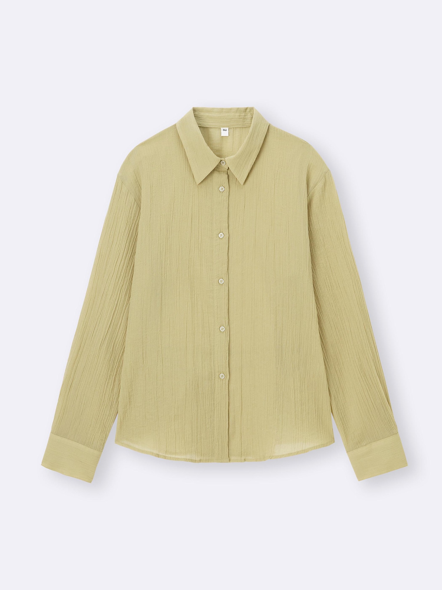新品・未着用】STUNNING LURE オリーブグリーン シアーシャツ