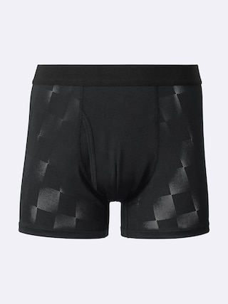 スタイルドライボクサーパンツ(チェックメッシュ) 【メンズ】 【インナー・下着】【GU公式/ジーユー】 【BLACK】 スタイルドライボクサーパンツ(チェックメッシュ) 【メンズ】 【インナー・下着】【GU公式/ジーユー】 【BLACK】