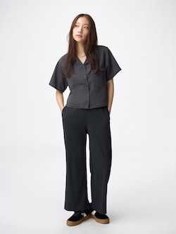 リブプルオンパンツ+EC(丈短め65.0cm)