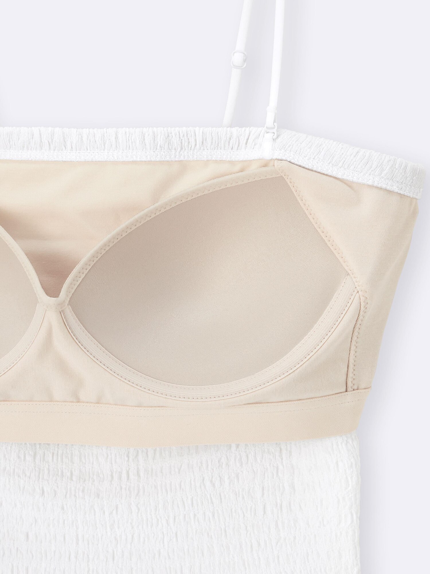 GU公式 | ブラフィールクロップドシャーリングチューブトップ+E