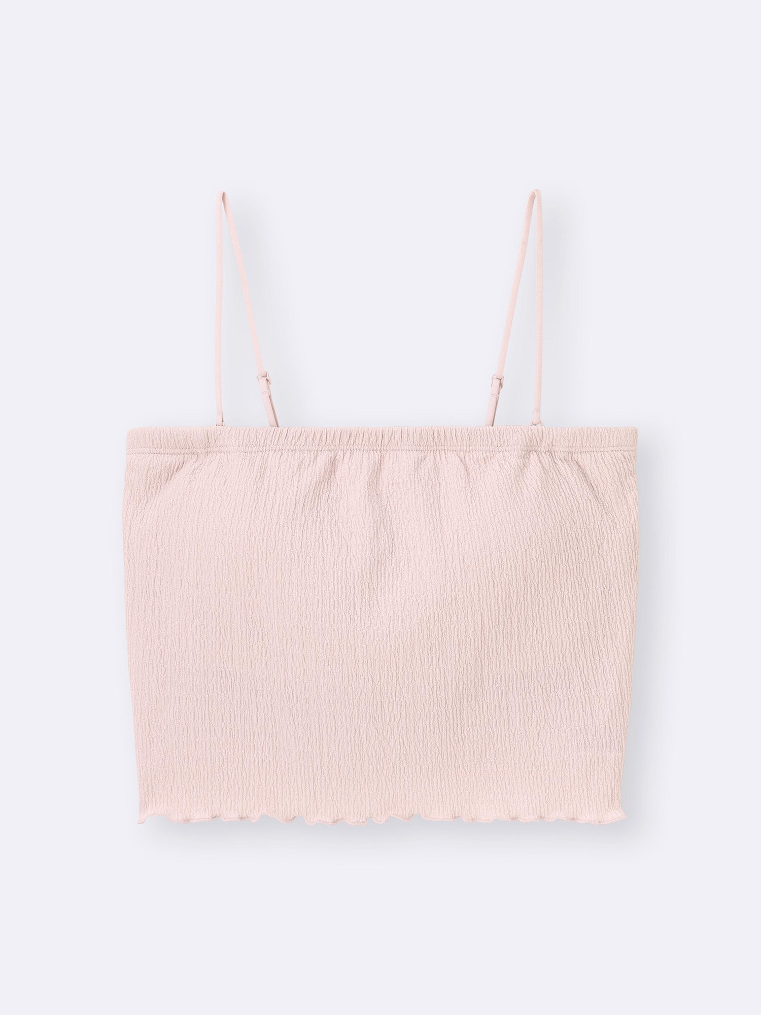 GU公式 | ブラフィールクロップドシャーリングチューブトップ+E