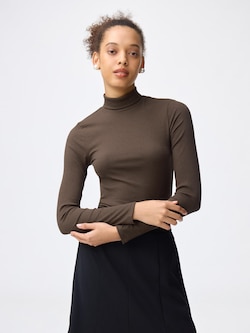 ウォームリブタートルネックT(長袖)