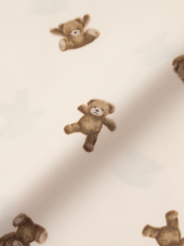 サテンパジャマ(長袖&ロングパンツ)(ベア)