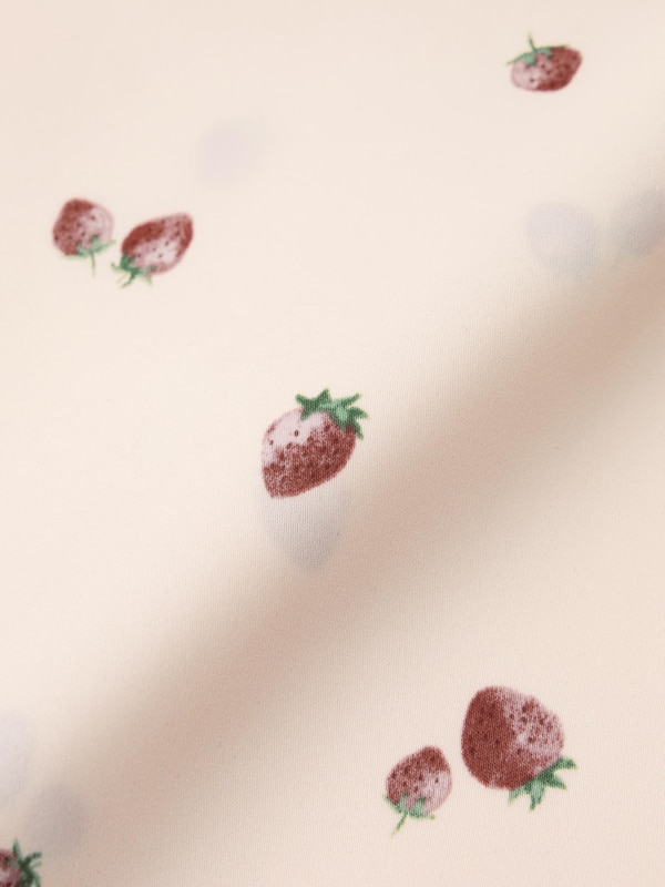 サテンパジャマ(長袖&ロングパンツ)(ストロベリー)