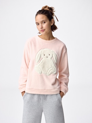 マシュマロフィールプルオーバー(ウサギ) 【レディース】 【ルームウェア・パジャマ】【GU公式/ジーユー】 【PINK】