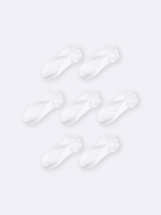 ショートソックス7P 【メンズ】 【インナー・下着】【GU公式/ジーユー】 【WHITE】 ショートソックス7P 【メンズ】 【インナー・下着】【GU公式/ジーユー】 【WHITE】