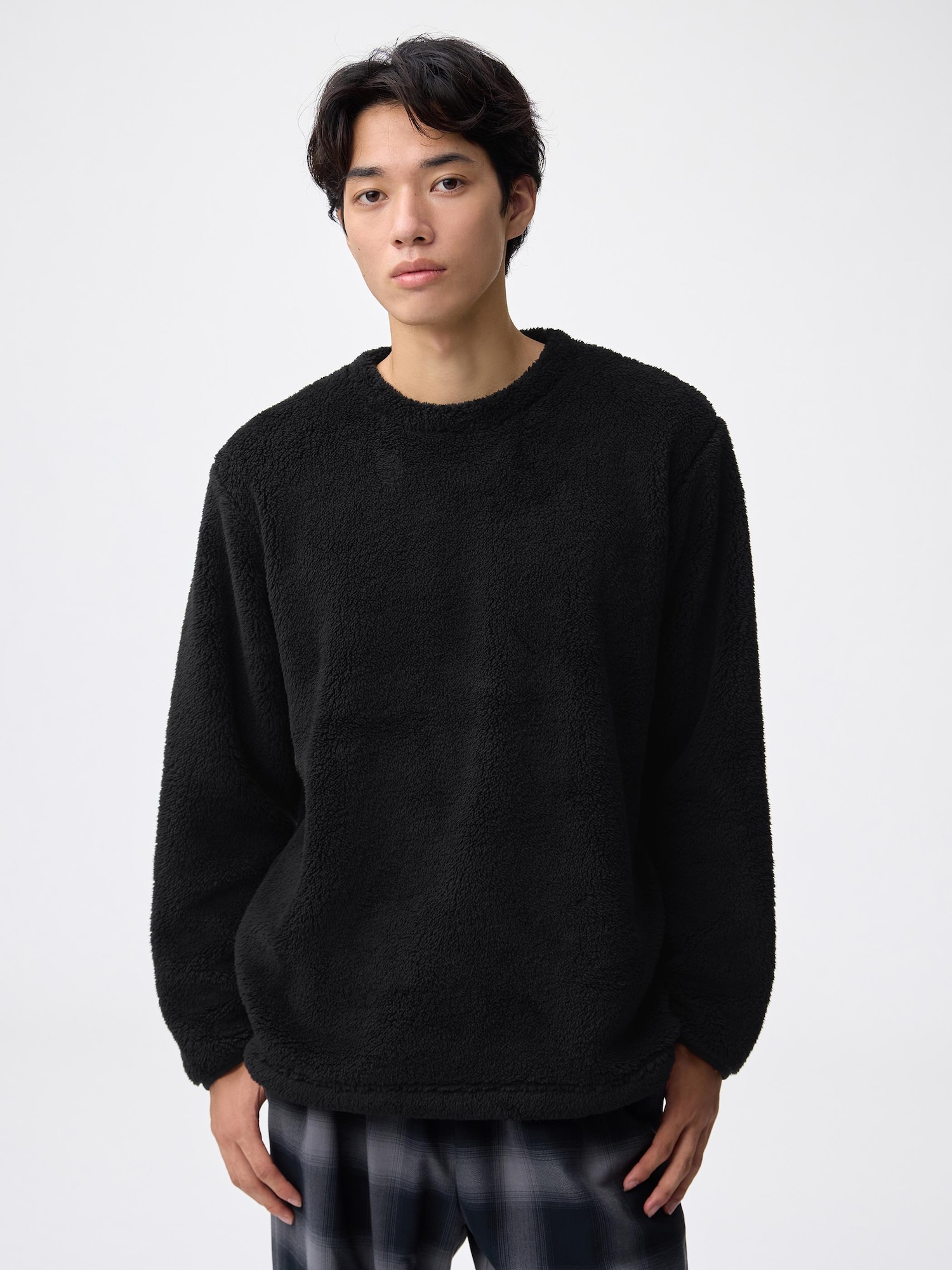   ブラック ルームウェアセット　ラウンジセット GU公式 | ルームウェア(レディース)