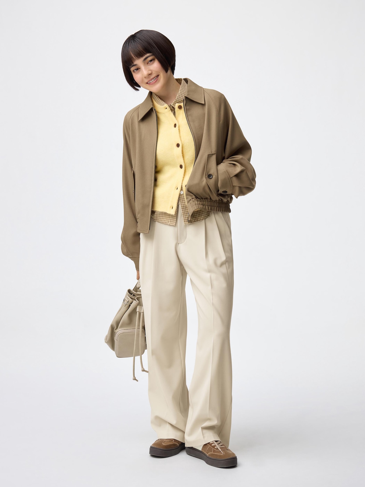 GU公式 | タックワイドパンツ(丈標準70.0～74.0cm)