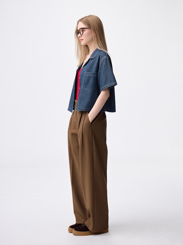 タックワイドパンツ(丈標準70.0~74.0cm)