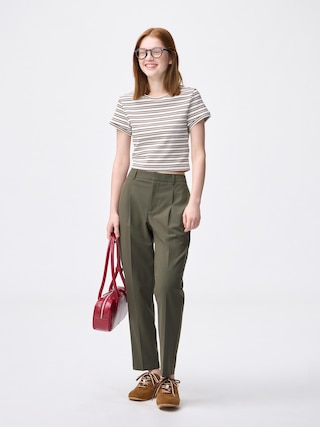 ウォッシャブルテーパードパンツZ 【レディース】 【パンツ】【GU公式/ジーユー】 【OLIVE】 ウォッシャブルテーパードパンツZ 【レディース】 【パンツ】【GU公式/ジーユー】 【OLIVE】
