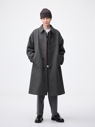 コージーメルトンバルマカーンコート 【メンズ】 【アウター】【GU公式/ジーユー】 【GRAY】 コージーメルトンバルマカーンコート 【メンズ】 【アウター】【GU公式/ジーユー】 【GRAY】