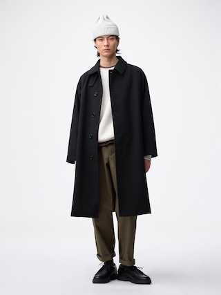 コージーメルトンバルマカーンコート 【メンズ】 【アウター】【GU公式/ジーユー】 【BLACK】 コージーメルトンバルマカーンコート 【メンズ】 【アウター】【GU公式/ジーユー】 【BLACK】